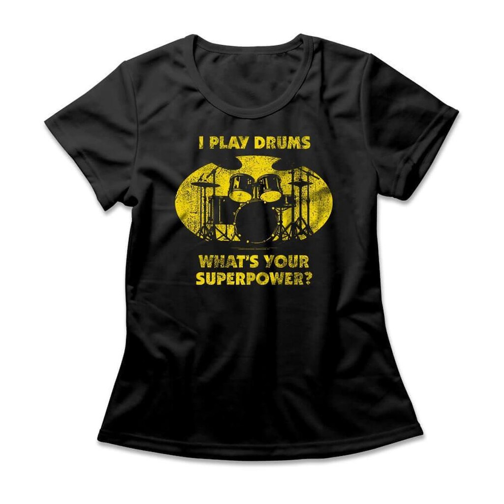 Camiseta Studio Geek Bat Drums Feminino