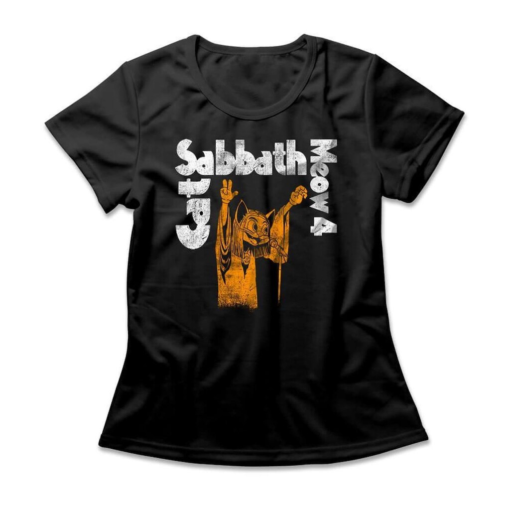 Camiseta Studio Geek Cat Sabbath Feminino