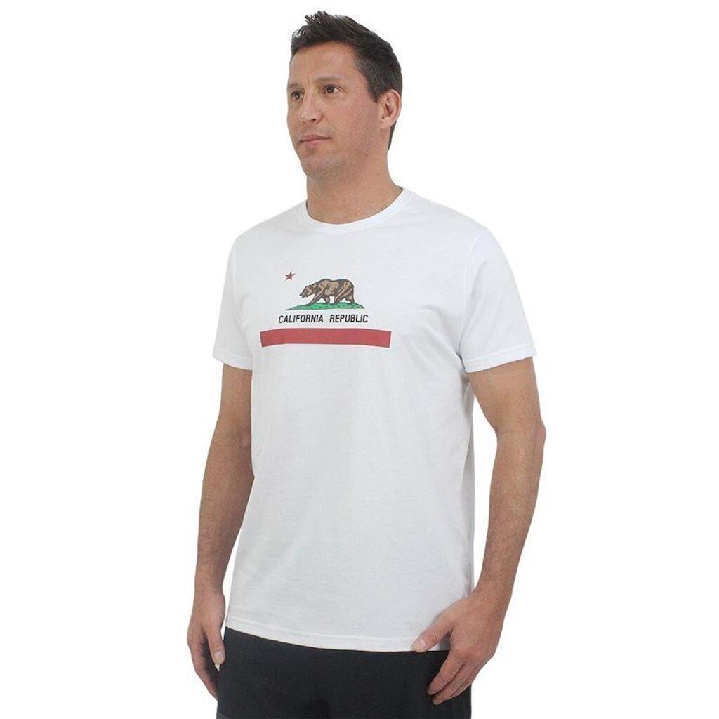 Camiseta Surf Alive California Republic Branca
