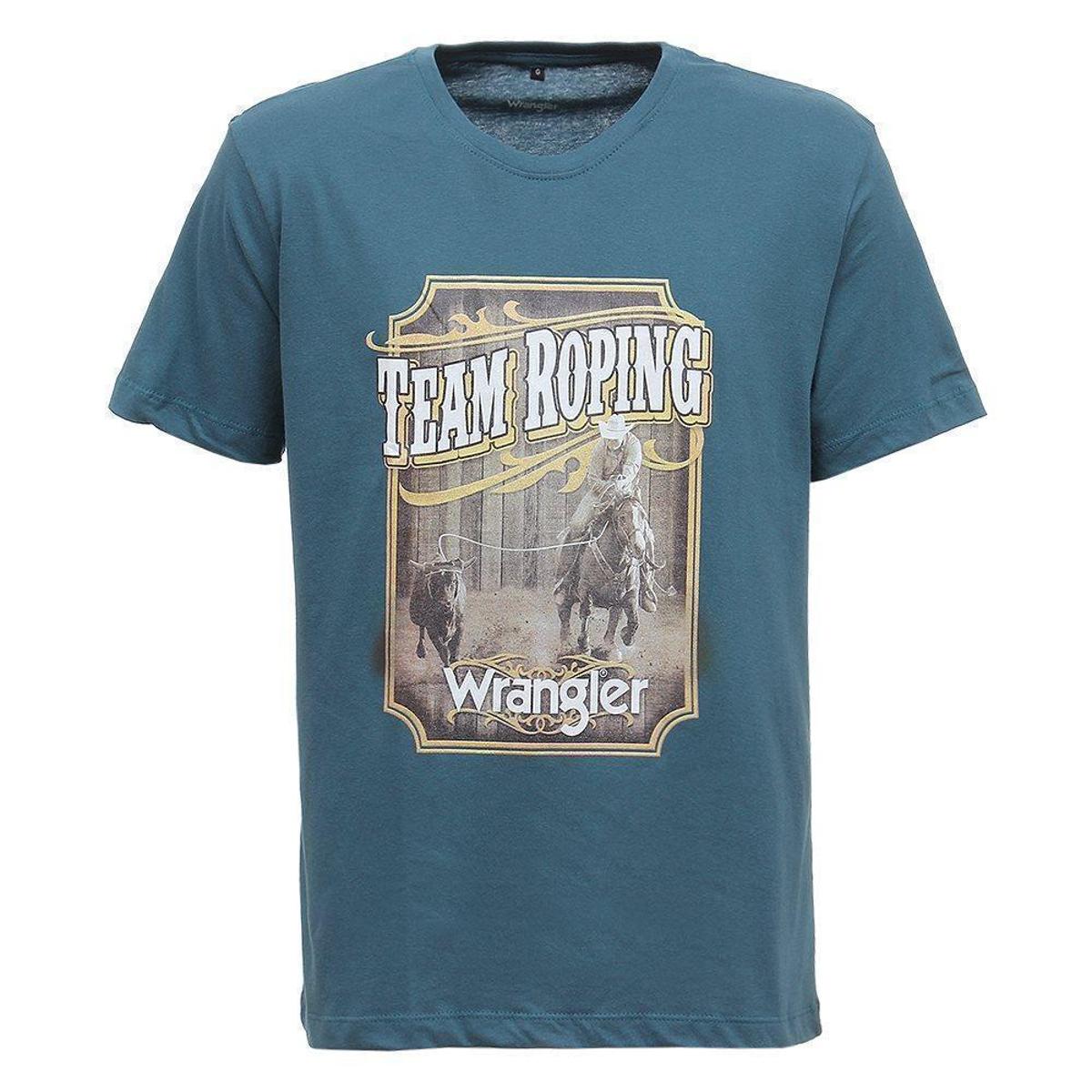 Camiseta Team Roping Verde Masculina Original Wra - Verde | Netshoes