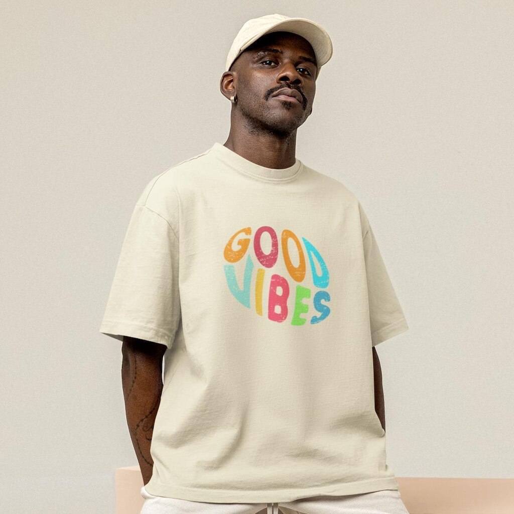 Camiseta Techmalhas Oversized Casual Estampada Masculina