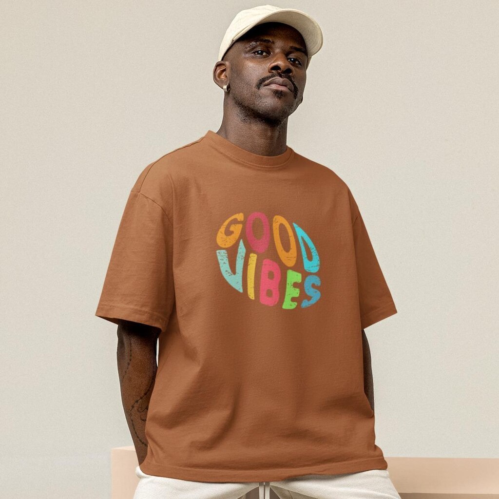Camiseta Techmalhas Oversized Casual Estampada Masculina