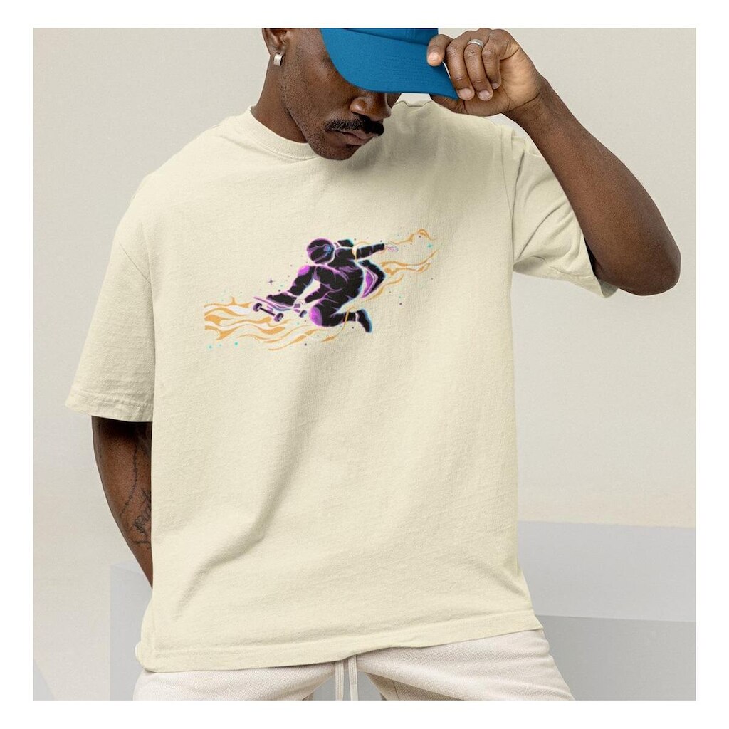 Camiseta Techmalhas Oversized Manga Curta Algodão Masculina