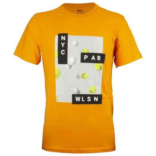 Camiseta Tennis Laranja - Wilson - Laranja Menor preço em Camiseta Tennis Laranja - Wilson - Laranja