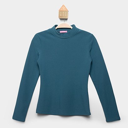 Camiseta Térmica Infantil Pix Love Manga Longa Gola Alta Menina - Feminino