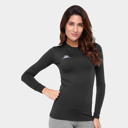 Camiseta Termica Kappa Allenare Manga Longa Feminina Netshoes