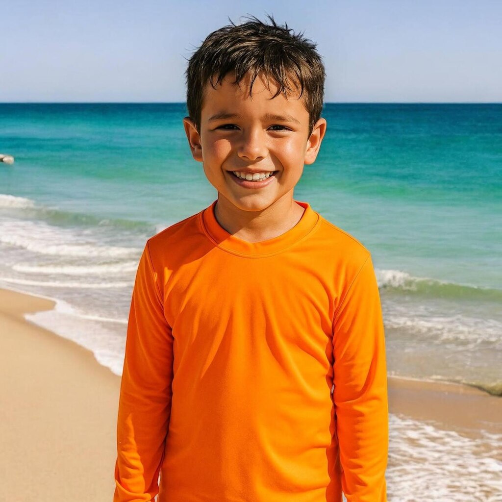Camiseta Térmica Proteção UV Original Manga Longa Solar Infantil PLT 351
