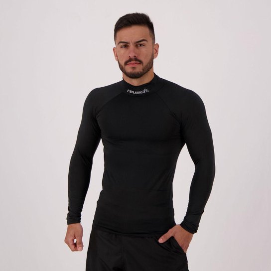 Camiseta Térmica Reusch Manga Longa Underjersey Masculina - Preto Menor preço em Camiseta Térmica Reusch Manga Longa Underjersey Masculina - Preto
