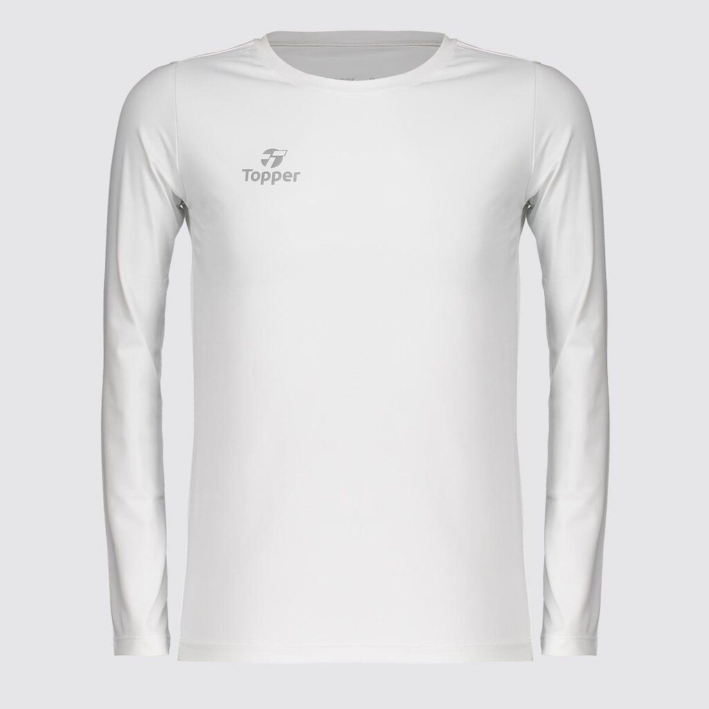Camiseta Térmica Topper Classic UV50 Manga Longa Juvenil