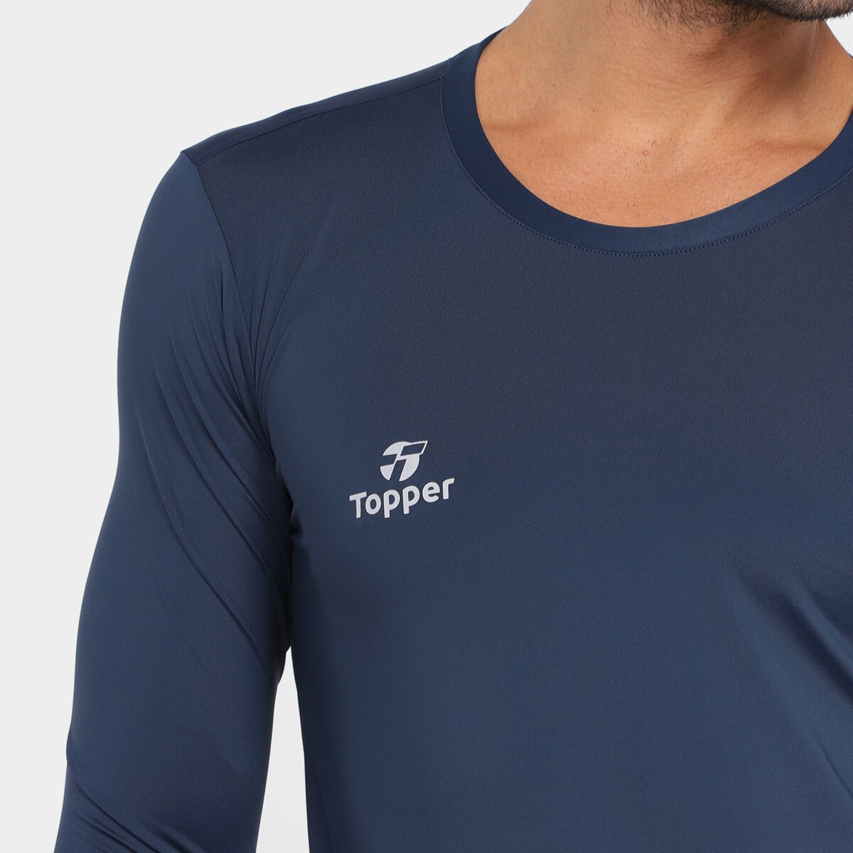 Camiseta Térmica Topper Classic Uv50 New Manga Longa Masculina - 2
