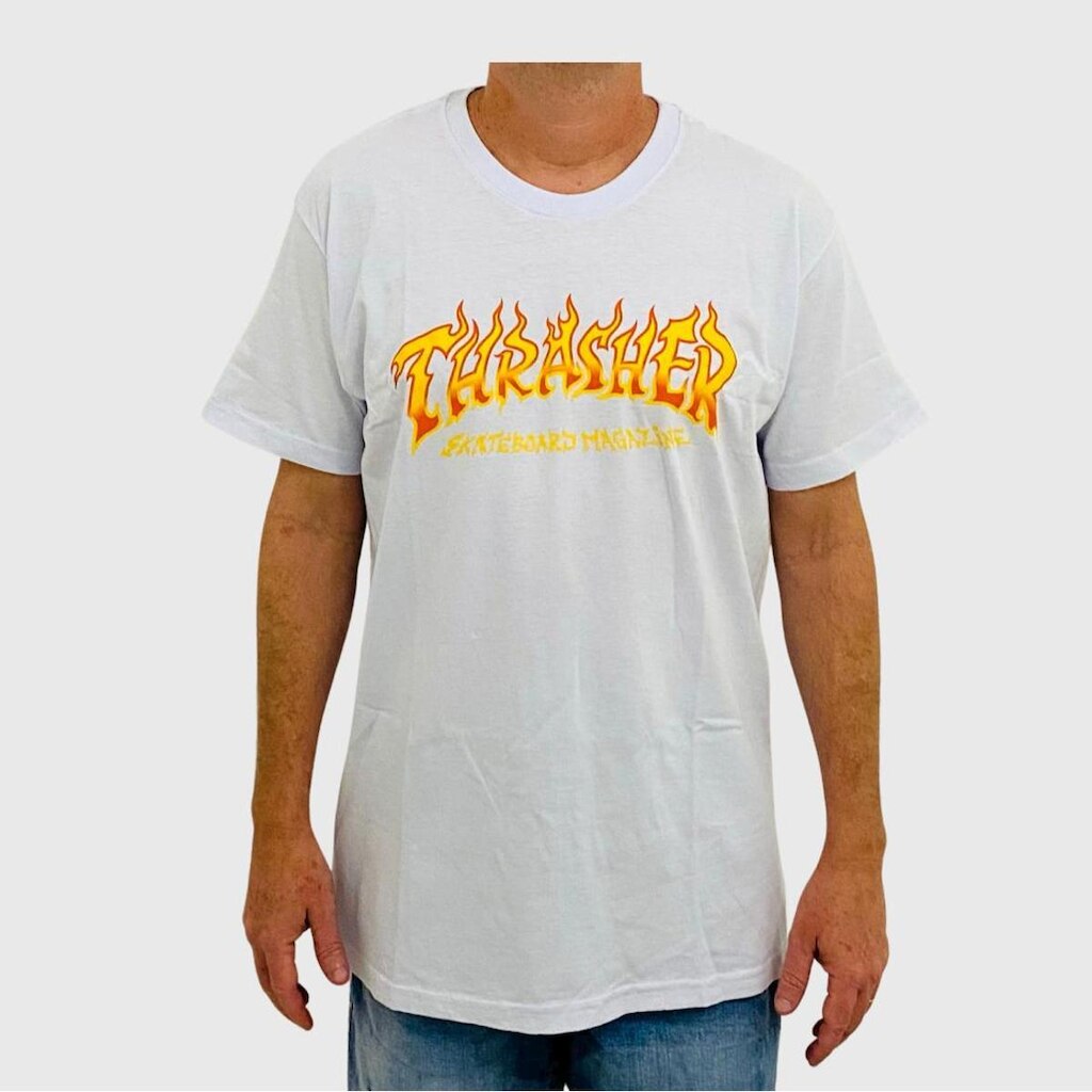 Camiseta Thrasher Fire Logo Masculina