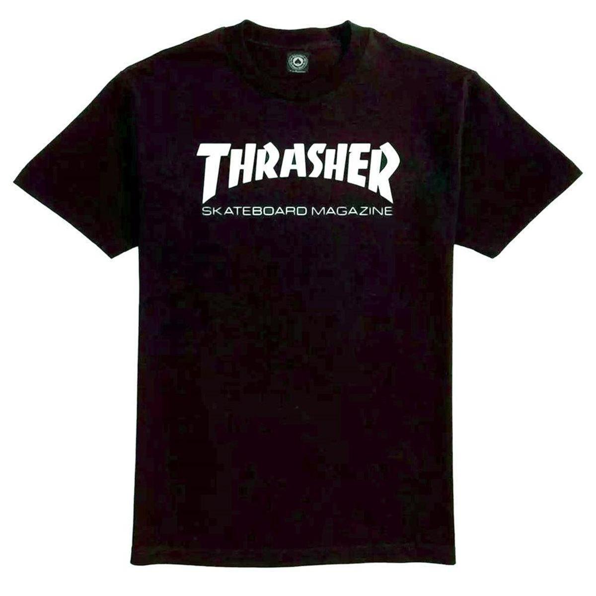 Bonnet Thrasher Magazine – Noir/rouge, Logo Patch, Skateboard