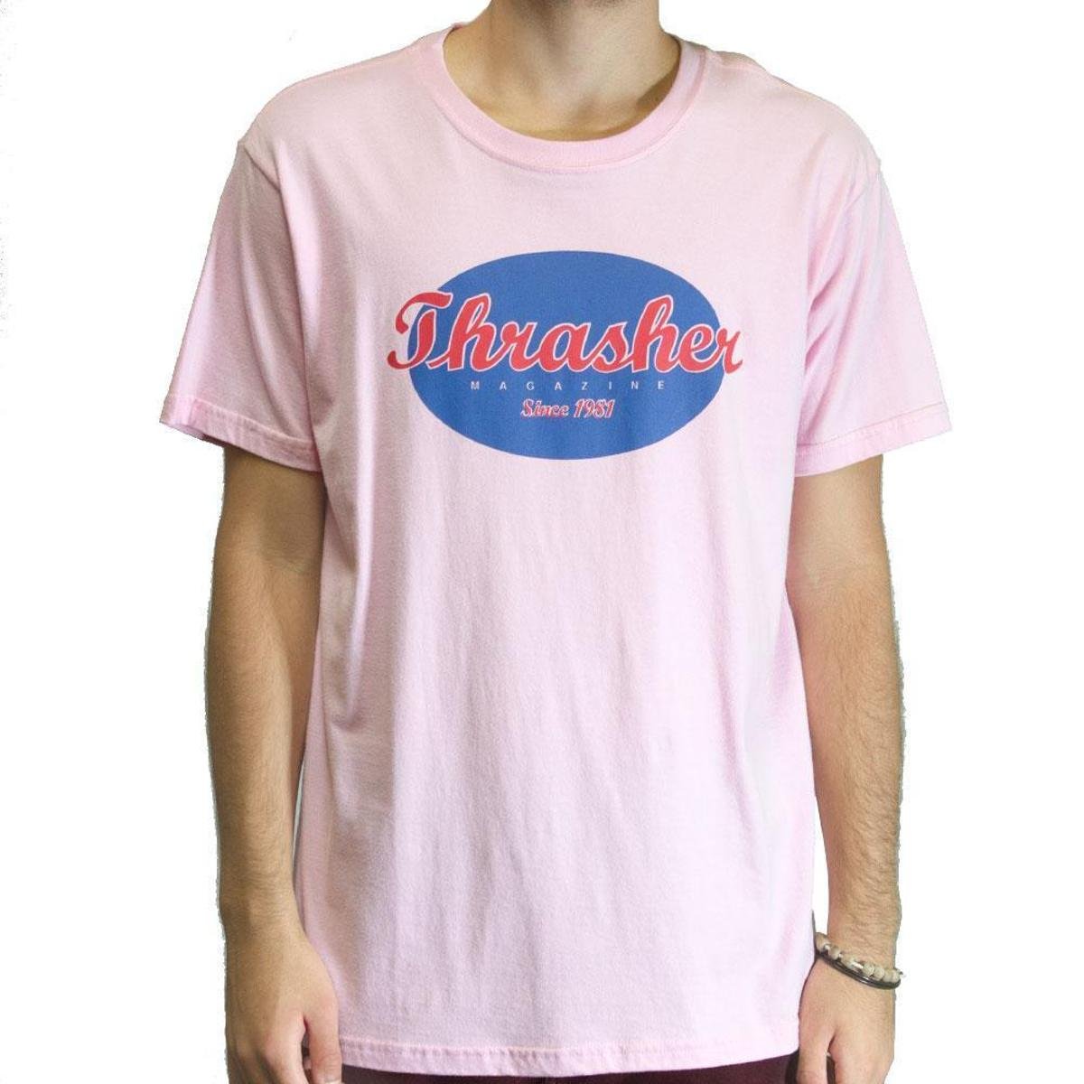 camiseta da thrasher rosa