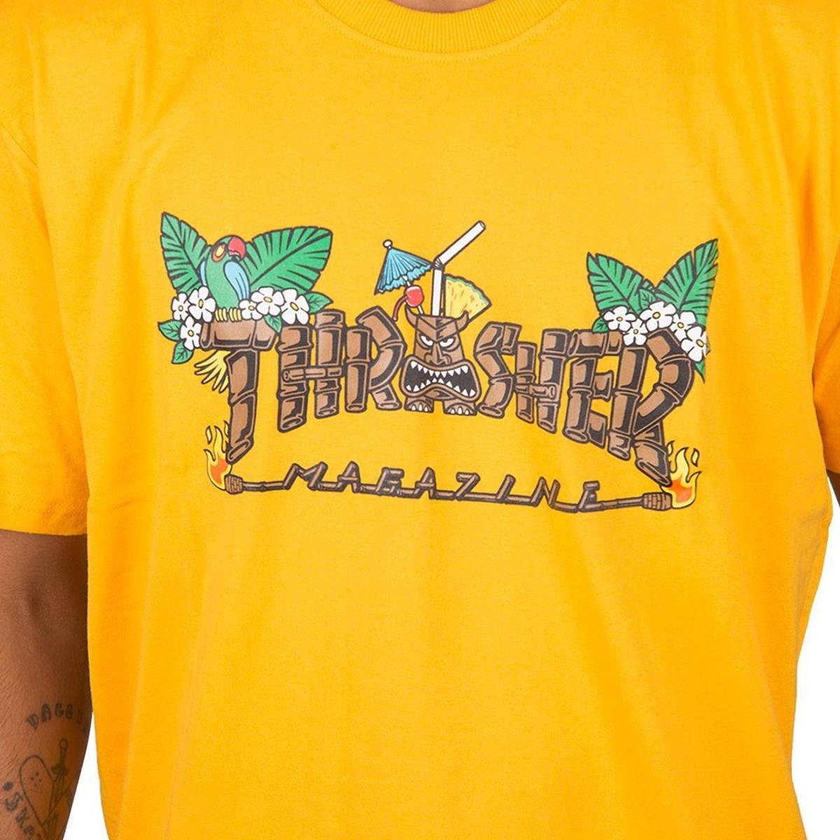 camiseta thrasher amarela