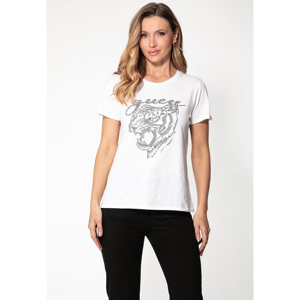 Camiseta Tiger Cristais Eco Branco