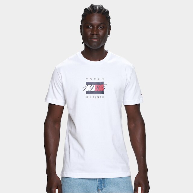 Camiseta Tommy Hilfige Linear Flag Graphic Masculina