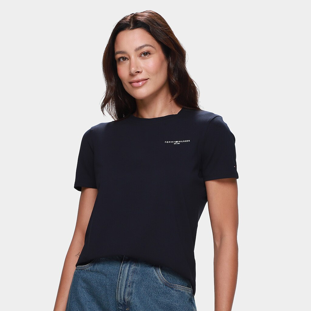 Camiseta Tommy Hilfiger 1985 Casual Feminina