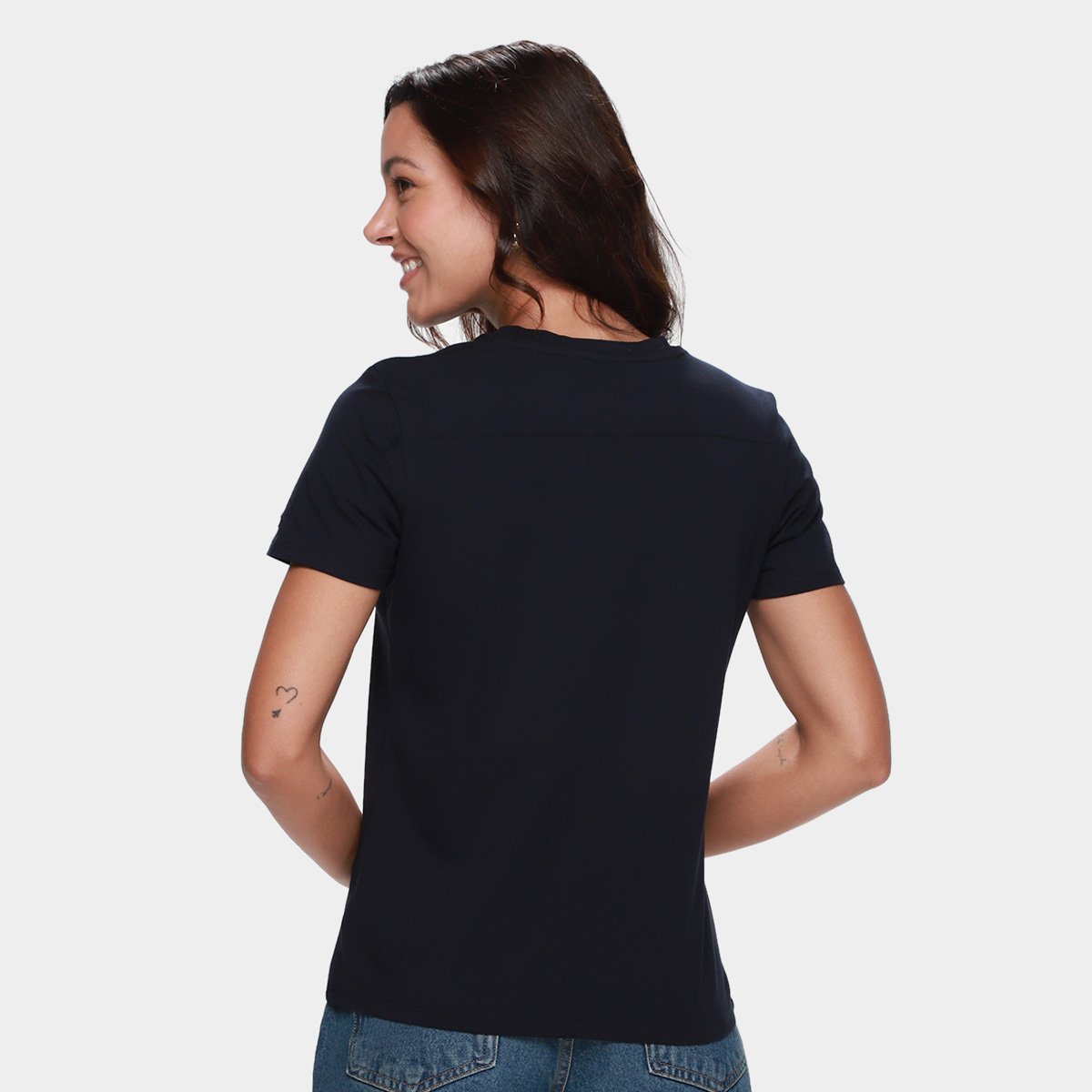 Camiseta Tommy Hilfiger 1985 Casual Feminina - 1