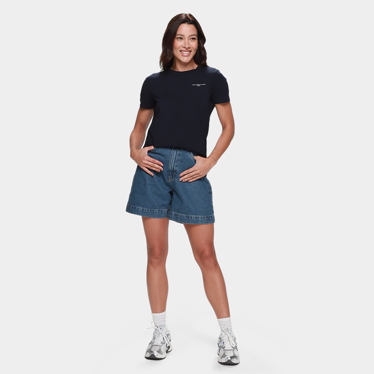 Camiseta Tommy Hilfiger 1985 Casual Feminina - 3