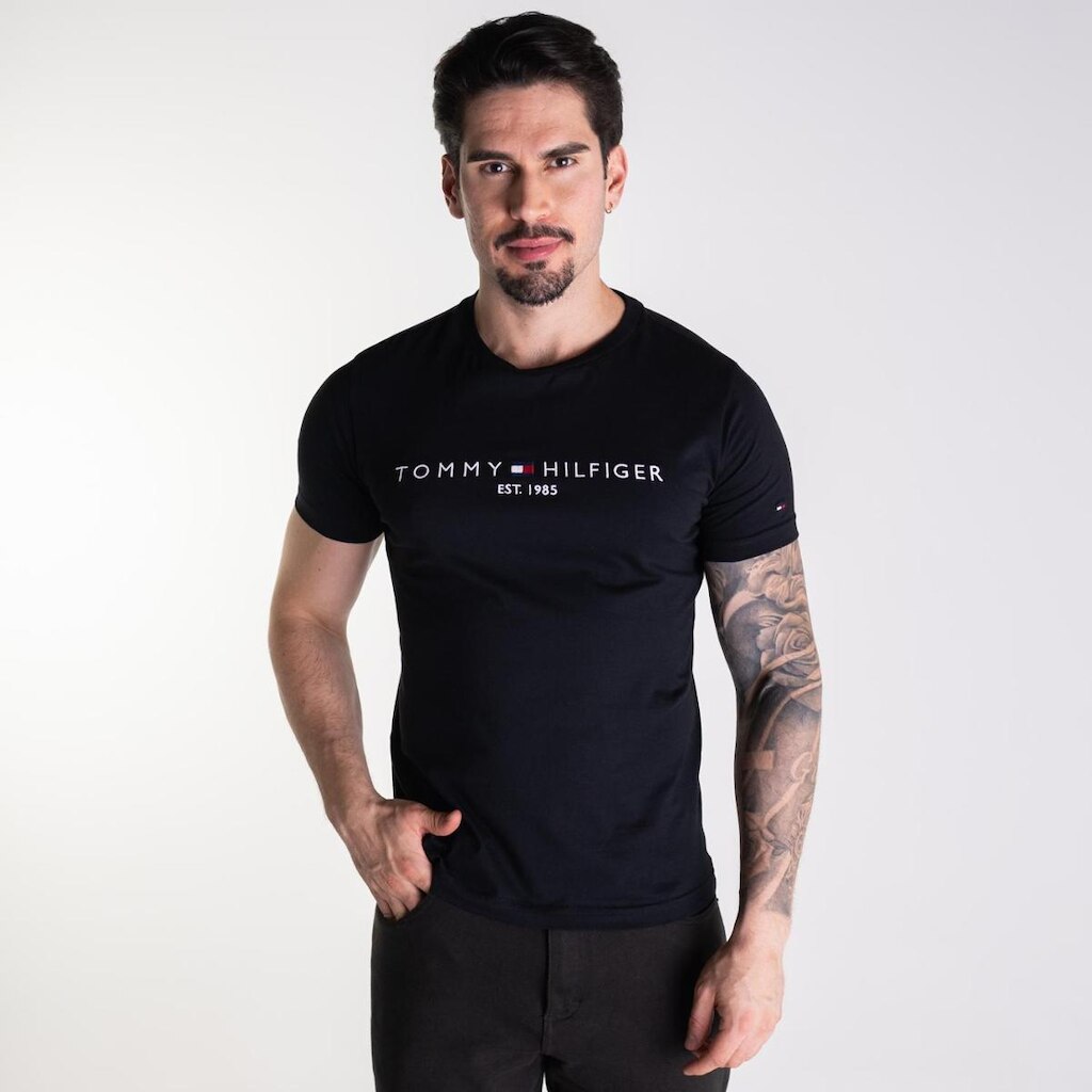 Camiseta Tommy Hilfiger 1985 Preta