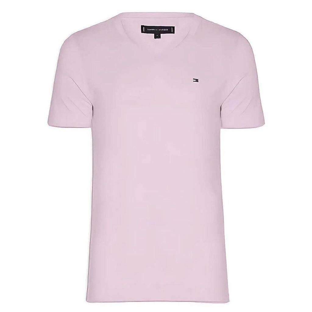 Camiseta Tommy Hilfiger Essential Gola V Neck Tee Caqui