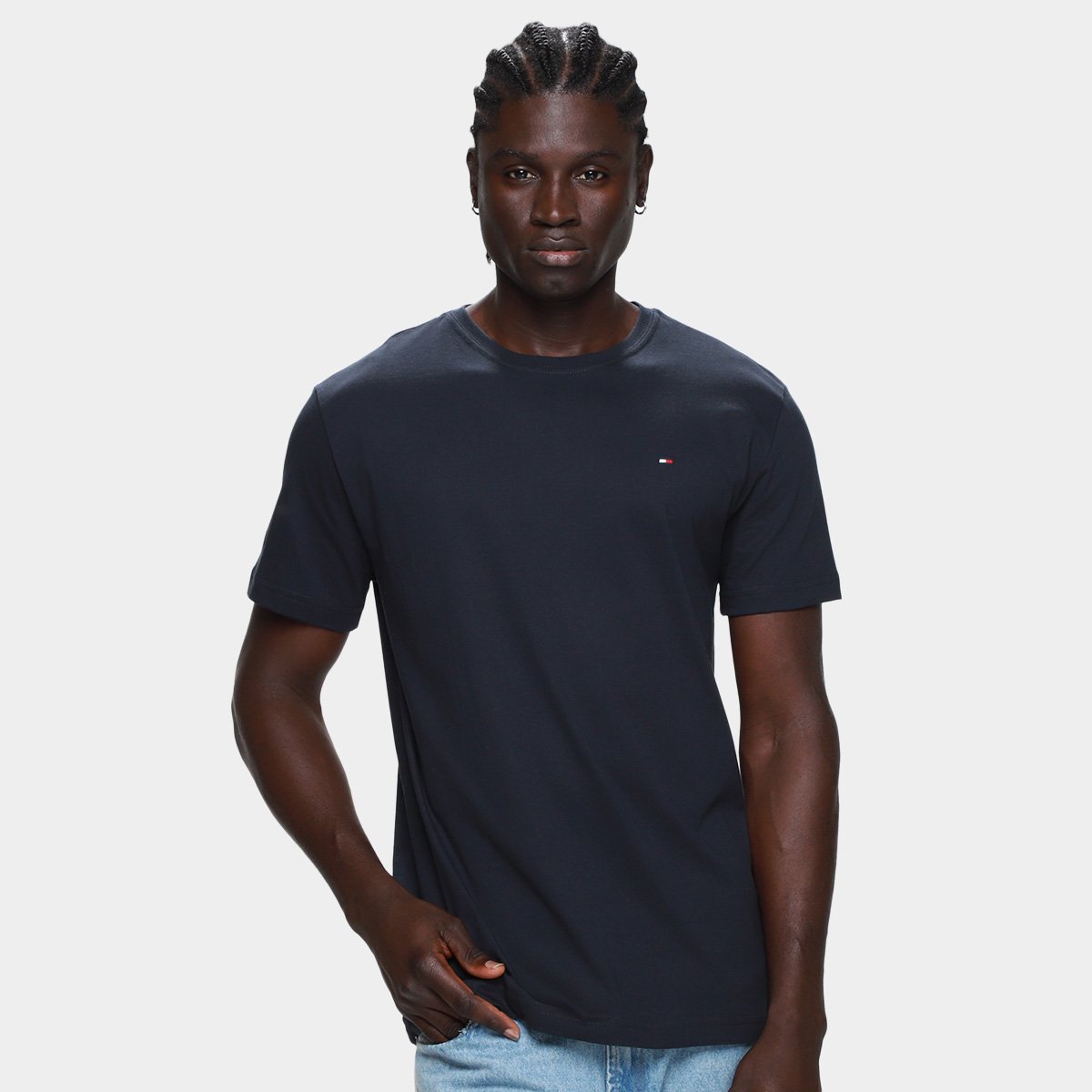 Camiseta Tommy Hilfiger Essential Masculina Camiseta Tommy Hilfiger Essential Masculina