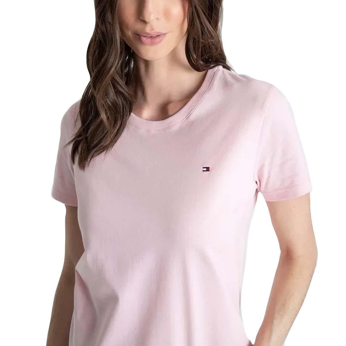 Pink Camisetas Tommy Originales Blusa Tommy T Shirt Tommy Hilfiger