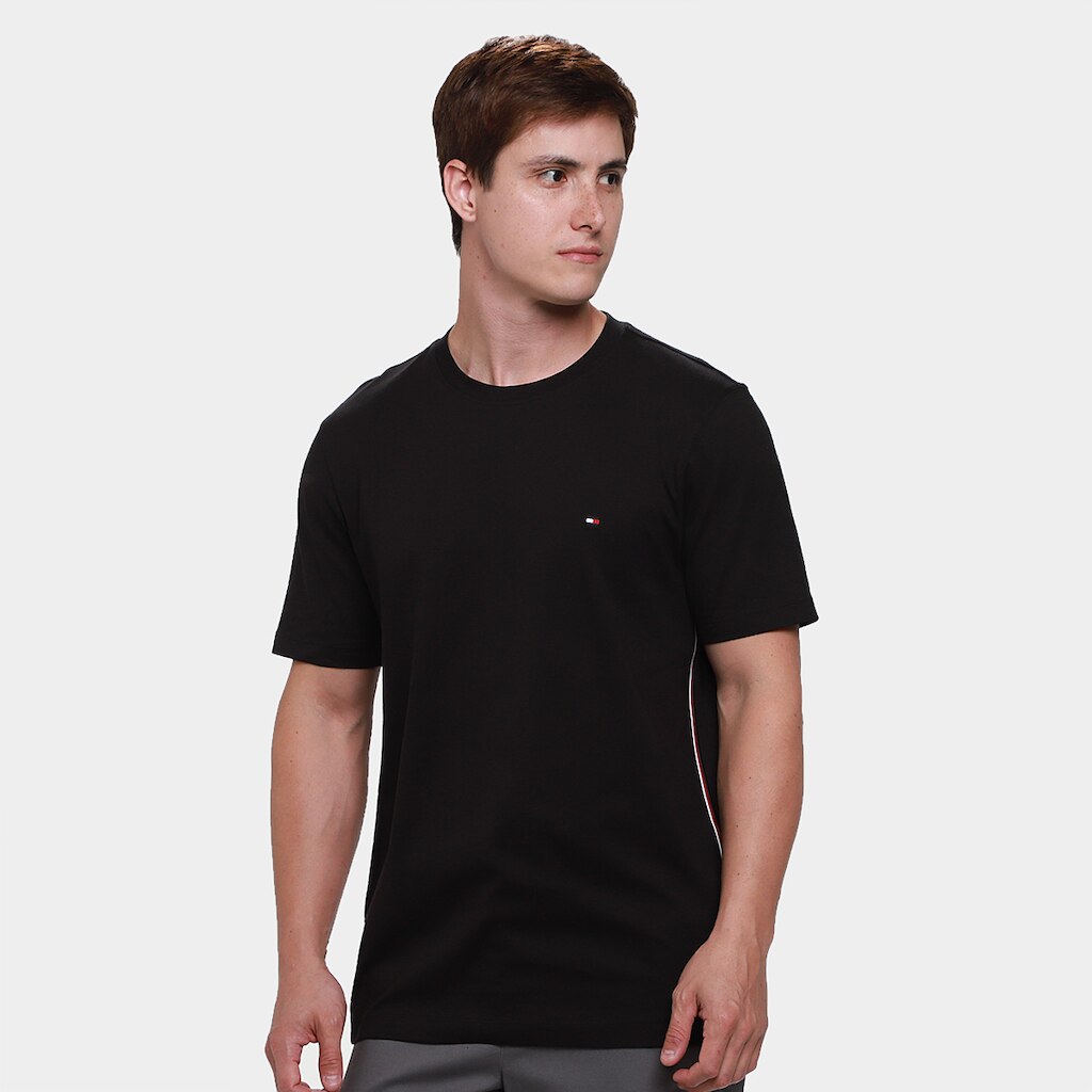 Camiseta Tommy Hilfiger Global Stripe Masculina