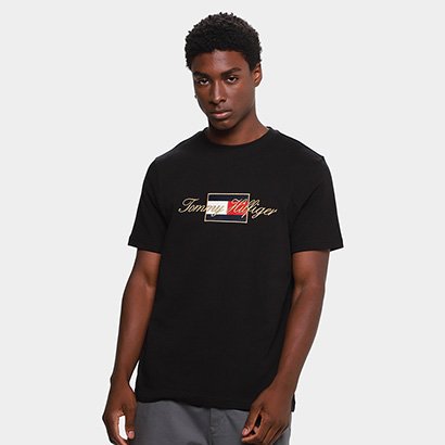 Camiseta Tommy Hilfiger Icon Gold Masculina - Masculino