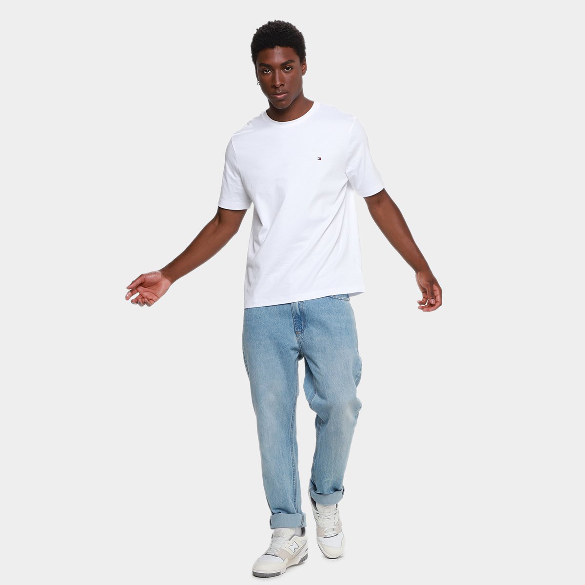 Camiseta Tommy Hilfiger Light Interlock Masculina - 4