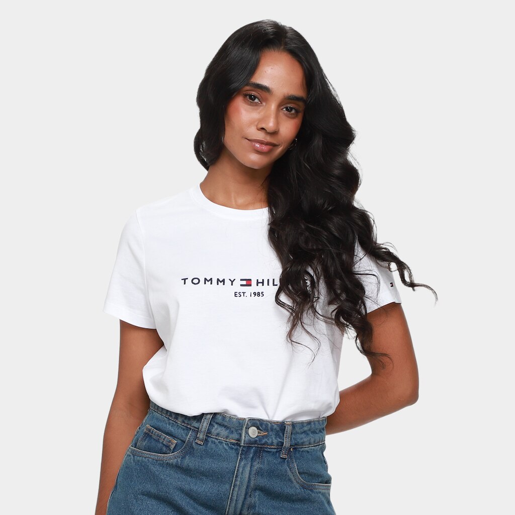 Camiseta Tommy Hilfiger Logo Feminina