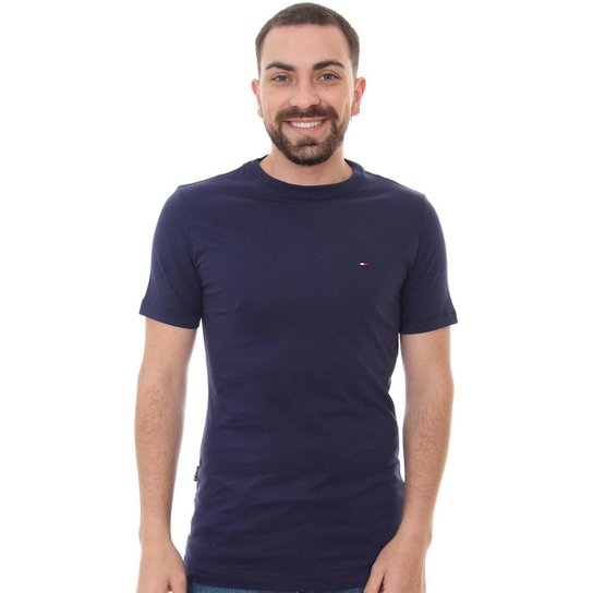 Camiseta Tommy Hilfiger Masculina Essential Organic Cotton Azul Marinho - Marinho é boa?