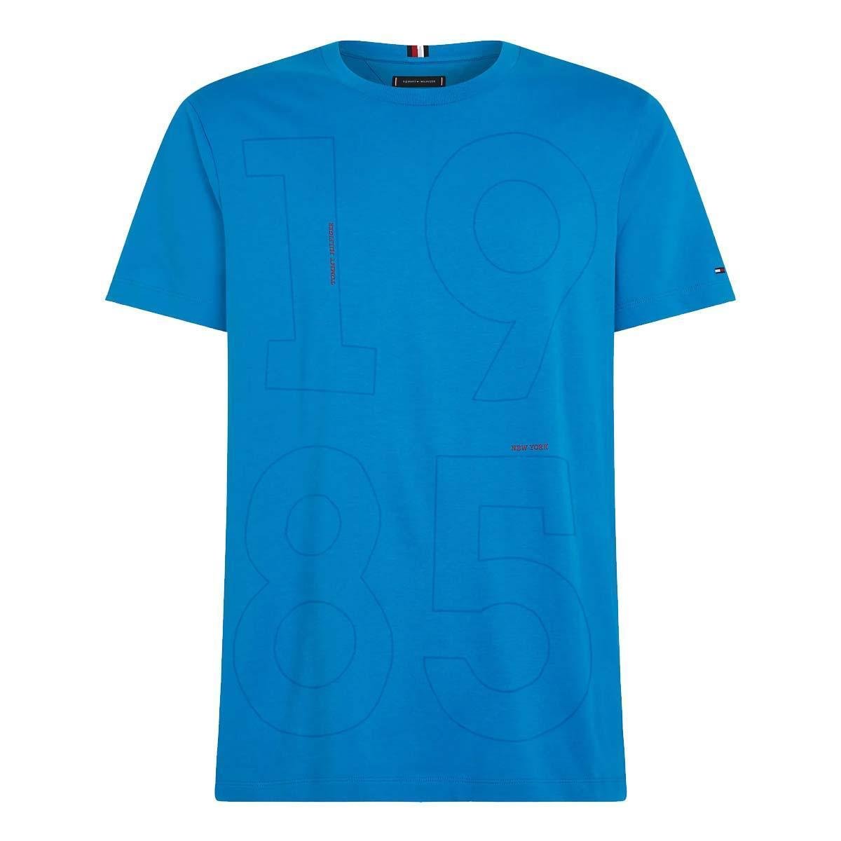Camiseta Tommy Hilfiger Moderno Logo Royal Menor preço em Camiseta Tommy Hilfiger Moderno Logo Royal
