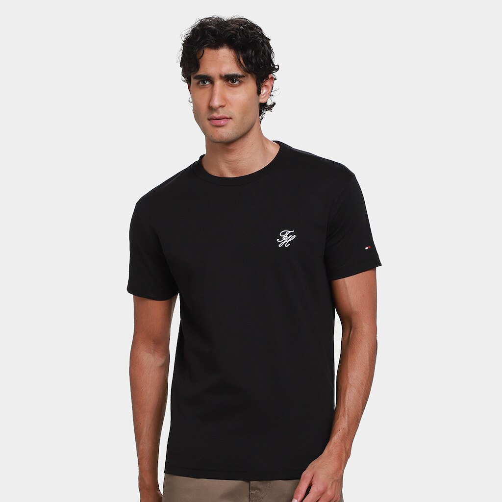 Camiseta Tommy Hilfiger Script Monogram Swimshop Masculina