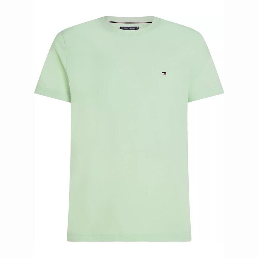 Camiseta Tommy Hilfiger Stretch Slim Fit Tee Amarela