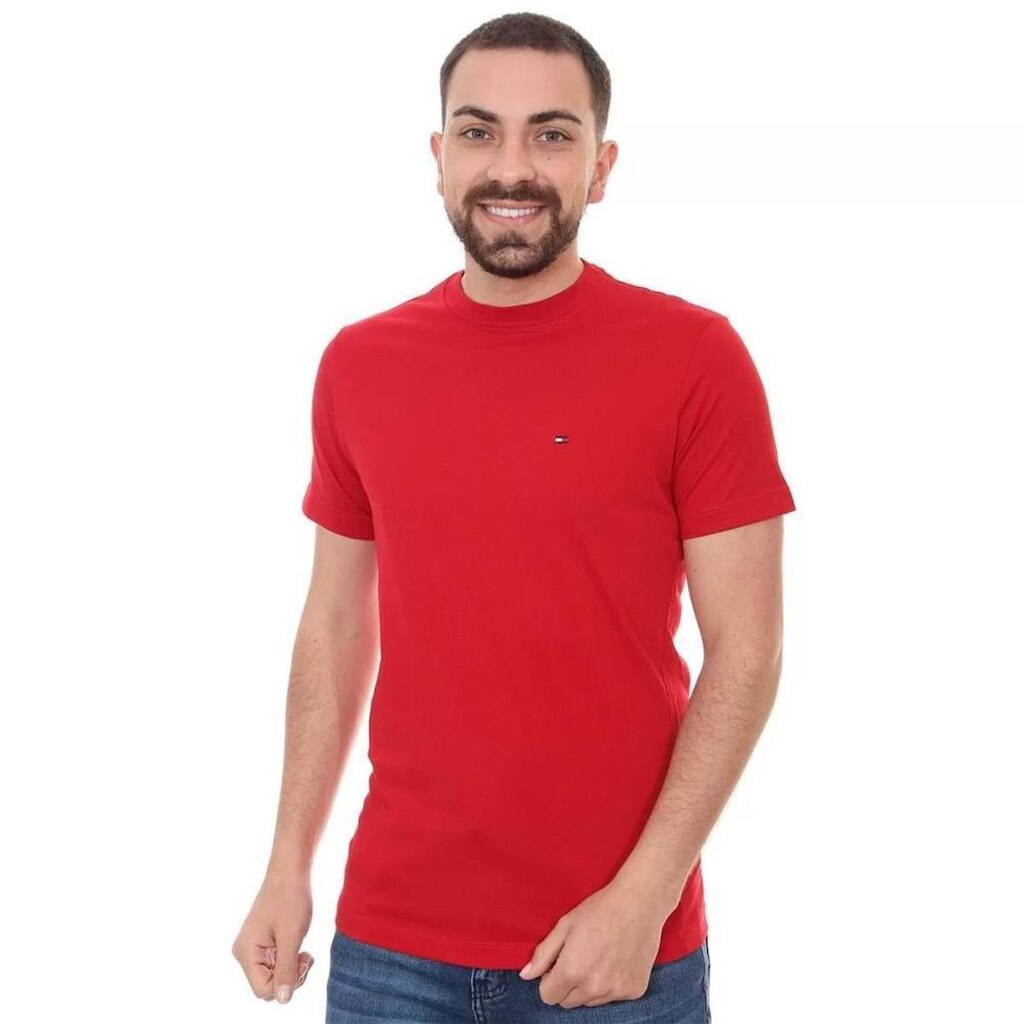 Camiseta Tommy Hilfiger WCC Essential CTN Tee Preto