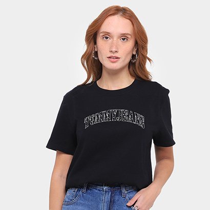 Camiseta Tommy Jeans Bxy Stardust Vrst Tee Feminina - Feminino