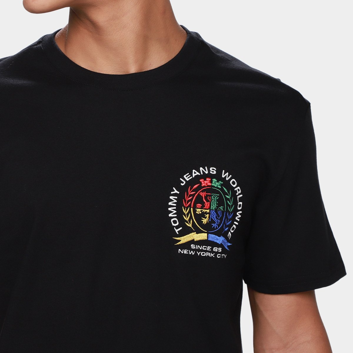 Camiseta Tommy Jeans Crest Teex Masculina - 2