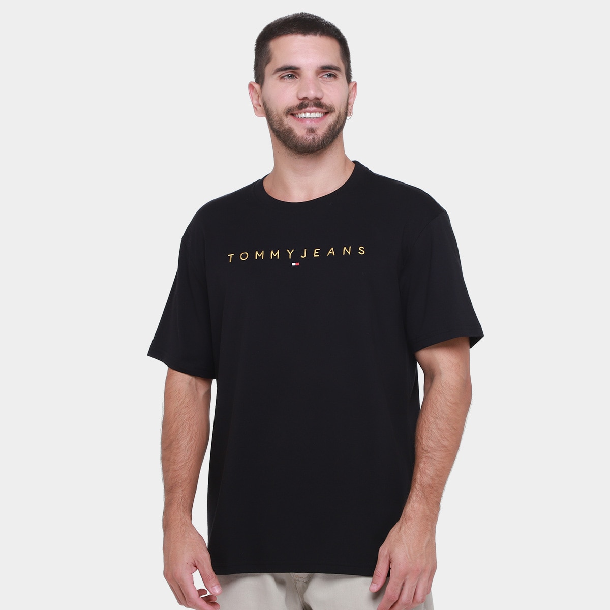 Camiseta Tommy Jeans Gold LNR Masculina Menor preço em Camiseta Tommy Jeans Gold LNR Masculina