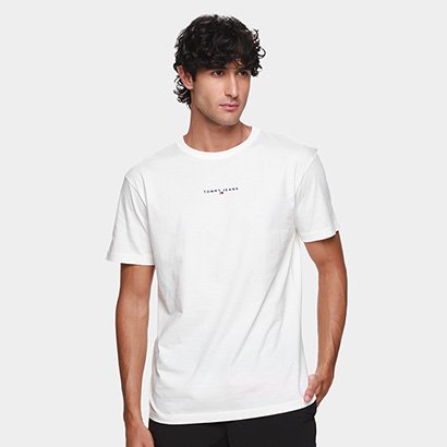 Camiseta Tommy Jeans Linear Masculina - Masculino