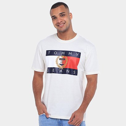 Camiseta Tommy Jeans RWB Crest FLG Masculina - Masculino