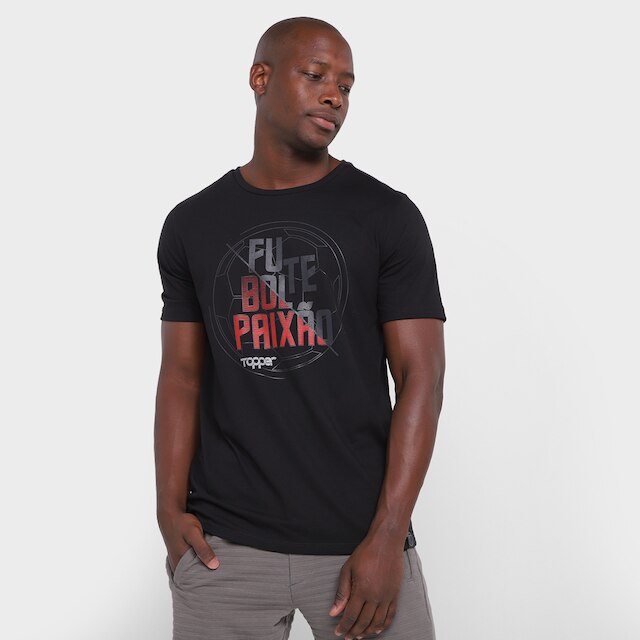 Menor preço em Camiseta Topper Boleiro Masculina - Cinza