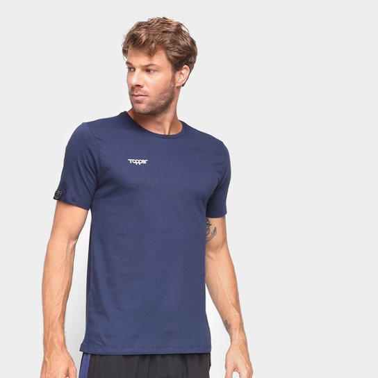 Camiseta Topper City Masculina - Marinho é ruim? Camiseta Topper City Masculina - Marinho é boa?