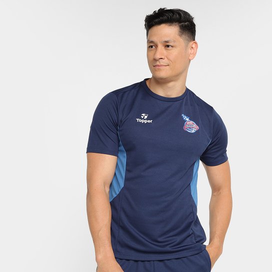 Camiseta Topper Franca Treino CT Masculina - Marinho Menor preço em Camiseta Topper Franca Treino CT Masculina - Marinho