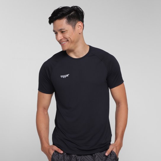 Camiseta Topper Performance II Masculina - Preto Menor preço em Camiseta Topper Performance II Masculina - Preto
