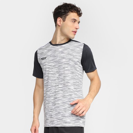 Camiseta Topper Performance Masculina - Mescla Claro Menor preço em Camiseta Topper Performance Masculina - Mescla Claro