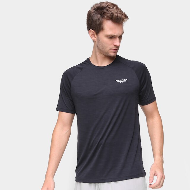 Camiseta Topper Performance Mescla Masculina - Preto é boa?