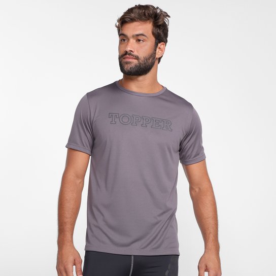 Camiseta Topper Stamp Logo Masculina - Grafite é ruim? Camiseta Topper Stamp Logo Masculina - Grafite é boa?