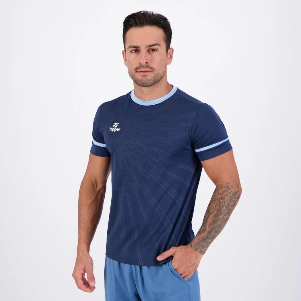 Camiseta Topper Thunder II Masculina AzulMarinho