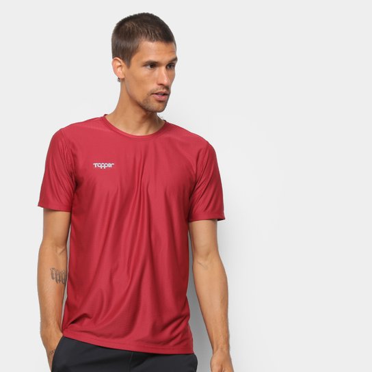 Camiseta Topper Training Knitt Masculina - Grená é ruim? Camiseta Topper Training Knitt Masculina - Grená é boa?
